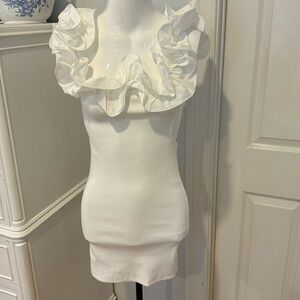 ZARA. NWT ruffled mini dress